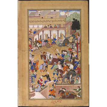 Painting - Akbar's victorious return to Fatehpur Sikri