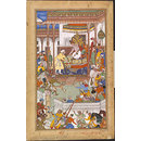 Akbar receives the boy Abdu'r Rahim at court (Painting)