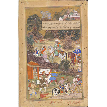 Painting - Bairam Khan's widow and child are escorted to Ahmedabad