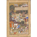 Bairam Khan's widow and child are escorted to Ahmedabad (Painting)