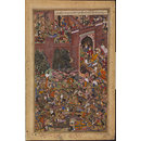 The Defeat of Baz Bahadur of Malwa by the Imperial Mughal Troops (Painting)