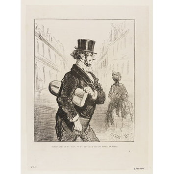 Print - Rationnement Du Pain. - Un Monsieur Allant Diner En Ville Print - Rationnement Du Pain. - Un Monsieur Allant Diner En Ville