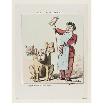 Print - Le Fils De Cerbère; Le portier antique et le Cerbère moderne! Print - Le Fils De Cerbère; Le portier antique et le Cerbère moderne!