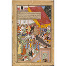 Royal musicians perform at the marriage of the son of Akbar's foster mother, Maham Anaga (Painting)