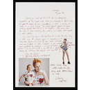 Contribution to V&A's 150th anniversary album (Handwriting)