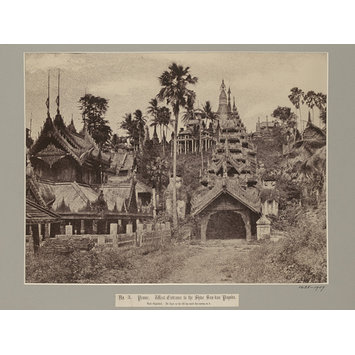 Photograph - West Entrance to the Shwe-San-dau pagoda, Prome; West entrance to the Shwesandaw, Pyay