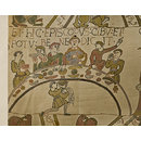 Photograph - Bayeux Tapestry; Harold hunting; Harold sets off from Bosham; Harold apprehended by Count Vido; William hearing of Harold's capture; Harold handed to William; William and Harold going to Adpa; Harold rescues men from marsh; Conan escapes his castle; Swearing on the relics; Harold returns to Edward with head bowed; The death of Edward/comet/ghost ships; Boats, armour and weaponry being prepared; Landing at Pevensey; Feasting at Pevensey; Building a castle at Hastings; William interrogates Vital; Soldiers and horses; Battle charge; Battle scene; Normans think William has been killed; Harold takes an arrow in the eye; Battle of Hastings soldiers being stripped Photograph - Bayeux Tapestry; Harold hunting; Harold sets off from Bosham; Harold apprehended by Count Vido; William hearing of Harold's capture; Harold handed to William; William and Harold going to Adpa; Harold rescues men from marsh; Conan escapes his castle; Swearing on the relics; Harold returns to Edward with head bowed; The death of Edward/comet/ghost ships; Boats, armour and weaponry being prepared; Landing at Pevensey; Feasting at Pevensey; Building a castle at Hastings; William interrogates Vital; Soldiers and horses; Battle charge; Battle scene; Normans think William has been killed; Harold takes an arrow in the eye; Battle of Hastings soldiers being stripped