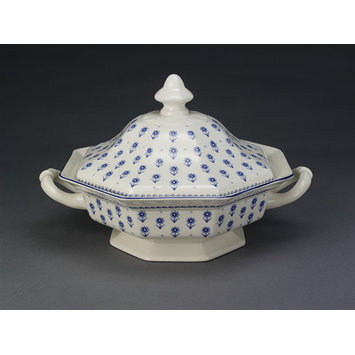 Tureen and cover - Blue daisy