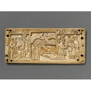 Plaque - The Annunciation, the Nativity and the Adoration of the Magi