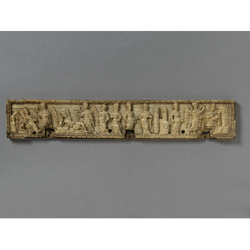 Panel - The Preaching of St John the Baptist; Panel from the Werden Casket