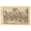 Drawing - The Redcross Knight subdues Sans Foy the Sarazin, who is saved by Duessa