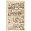 Drawing - Four sketch-designs for illustrations to The Faerie Queene by Edmund Spenser