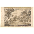 Drawing - The Redcross Knight engageth and Vanquisheth Sans Foy the Sarazin.