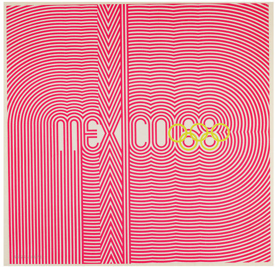 Poster based around logotype 'mexico 68'