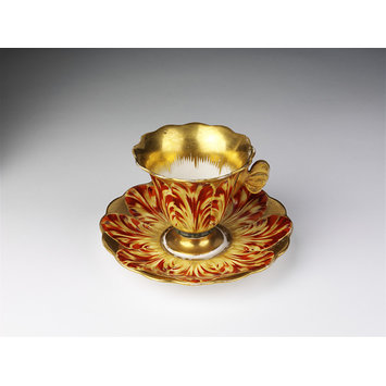 Custard cup and saucer - Custard cup