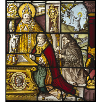 Panel - Abbot Johann von Ahrweiler and Saint Norbert; St Norbert with donor