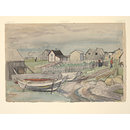 A Newfoundland Village (Watercolour)