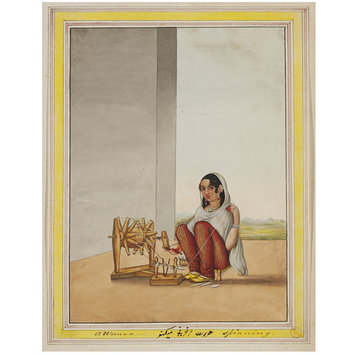 Painting - An album containing fifty-three drawings depicting occupations. Painting - An album containing fifty-three drawings depicting occupations.