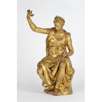 Statuette - Thetis; Fame; Seated female figure