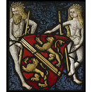 Panel - Wild man and woman supporting the arms of Kyburg