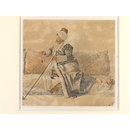 Drawing - A Turk Seated or Mr Levett in Turkish Costume