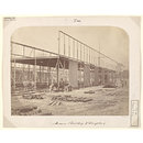 Exterior view of the South Kensington Museum (the 'Brompton Boilers') under construction (Photograph) Exterior view of the South Kensington Museum (the 'Brompton Boilers') under construction (Photograph)