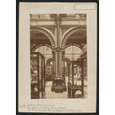 South Kensington Museum, Interior view of South Court, looking eastward from Gallery 38 into Gallery 39, showing display cases in foreground and columns supporting Prince Consort Gallery (Photograph)