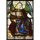Arms of Isabella of Bourbon with angel supporter (Panel)