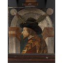 Tempera on spruce - Male Profile Bust Tempera on spruce - Male Profile Bust