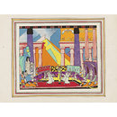 Print coloured by hand Print coloured by hand