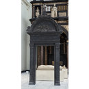 Doorway surmounted by a figure of St. Stephen and carved with a relief of the Nativity (Architecture doorway)