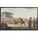 Watercolour - Güres, or a greased wrestling match in the gardens of the Sultan's Palace