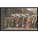 Watercolour - The Sultan riding out in procession to Friday Prayers