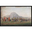A Pasha travelling with his escort[?] (Watercolour)