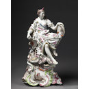 Statuette and pedestal