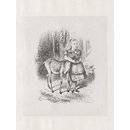 Alice and the fawn (Print)