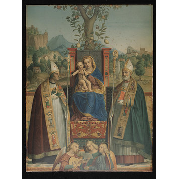 Print - Virgin and Child with Saint Lorenzo Giustiniani and Zeno Print - Virgin and Child with Saint Lorenzo Giustiniani and Zeno