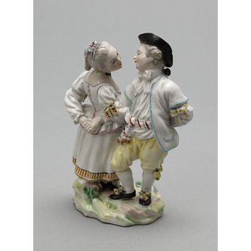 Figure group - Boy and girl dancing a reel Figure group - Boy and girl dancing a reel