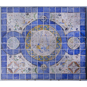 Section of a tile pavement