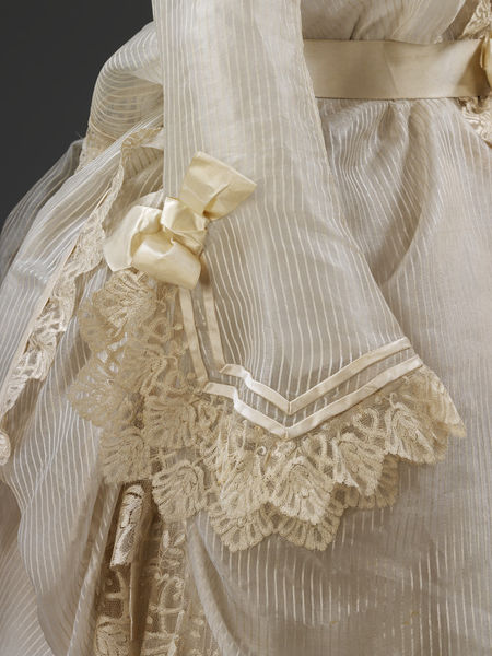Wedding dress 1874 England Clevedon Somerset the VA Museum