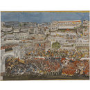 A Procession of Ghazi ud-Din Haider through Lucknow. (Painting)