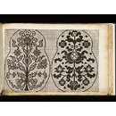 'Part II: Fortgesetzter Kunst- und Fleiss-übender Nadel- auch Laden-Gewirck- Ergötzungen oder des neu-erfundenen Neh und Stick Buchs Anderer Theil'; 'Further Delights of the Art and Industry of practising Needle and Loom; or newly invented Sewing and Embroidery book Another part' (Design)