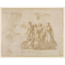 The Finding of the Child Moses (Drawing)