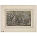 Drawing - Visit of the Queen of Sheba to Solomon Drawing - Visit of the Queen of Sheba to Solomon