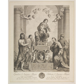 The Madonna with Saint Francis (Print)
