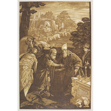 Print - Melchisedek meeting and blessing Abraham; Titiani Vecelii, Pauli Caliarii, Jacobi Robusti, et Jacobi de Ponte, opera selectiora a Joanne Baptista Jackson Anglo, ligno cœlata, et coloribus adumbrata Print - Melchisedek meeting and blessing Abraham; Titiani Vecelii, Pauli Caliarii, Jacobi Robusti, et Jacobi de Ponte, opera selectiora a Joanne Baptista Jackson Anglo, ligno cœlata, et coloribus adumbrata