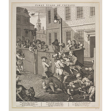 Print - The Four Stages of Cruelty; First Stage of Cruelty
