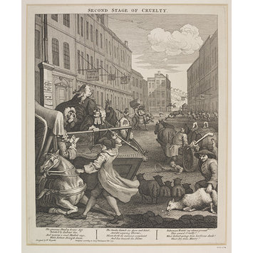 Print - The Four Stages of Cruelty; Second Stage of Cruelty