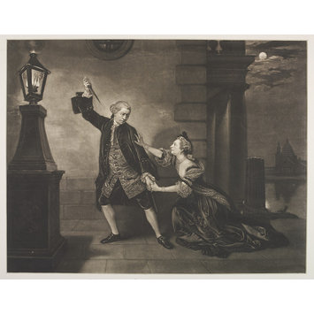 Print - Mr. Garrick and Mrs. Cibber in the character of Jaffier and Belvidera Print - Mr. Garrick and Mrs. Cibber in the character of Jaffier and Belvidera