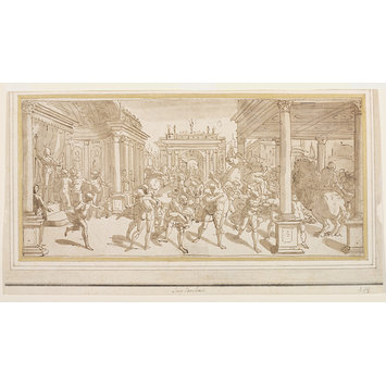 Drawing - Rape of the Sabines Drawing - Rape of the Sabines